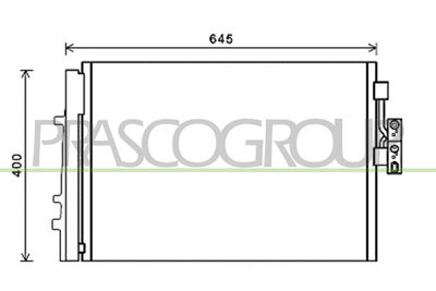 KONDENSATOR KLIMAANLAGE PRASCO BM804C002