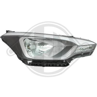 DIEDERICHS 6807080 Основная фара  для HYUNDAI i20 (Хендай И20)