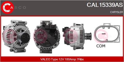 Генератор CASCO CAL15339AS для CHRYSLER 300C