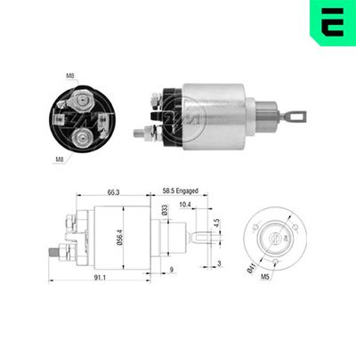 Elektromagnetický spínač, startér ERA ZM5773
