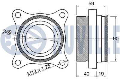 SET RULMENT ROATA RUVILLE 221555 1