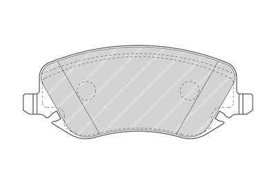 Bromsbeläggssats, skivbroms FERODO FDB1470