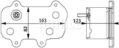 Oljekylare, motor MAHLE CLC 61 000P