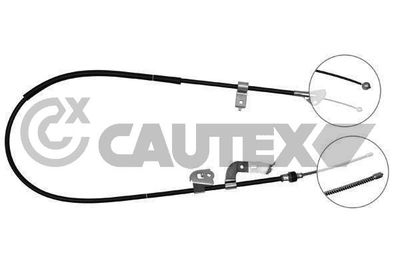 Тросик, cтояночный тормоз CAUTEX 760137 для CITROËN C1