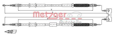 Тросик, cтояночный тормоз METZGER 11.5772 для OPEL CORSA