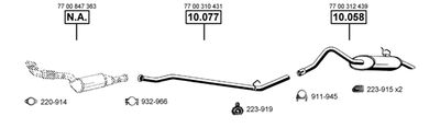 Układ wydechowy ASMET RE101605
