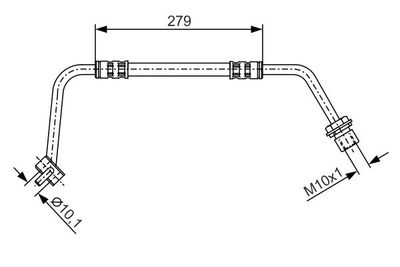 Тормозной шланг BOSCH 1 987 476 506 для FORD TRANSIT