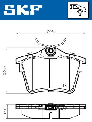 SET PLACUTE FRANA FRANA DISC SKF VKBP90186 1