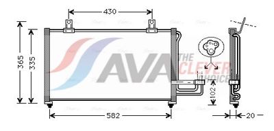кондензатор, климатизация AVA Clever Choice KA5013