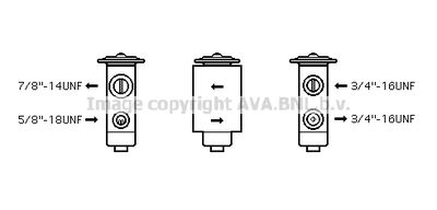 AVA QUALITY COOLING JR1038 Расширительный клапан кондиционера  для JAGUAR (Ягуар)