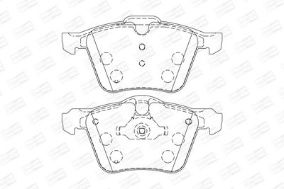 BREMSBELAGSATZ SCHEIBENBREMSE CHAMPION 573179CH 1