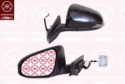 Наружное зеркало KLOKKERHOLM 81781042 для TOYOTA C-HR