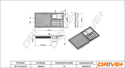 LUFTFILTER DR!VE+ DP1110100153 0