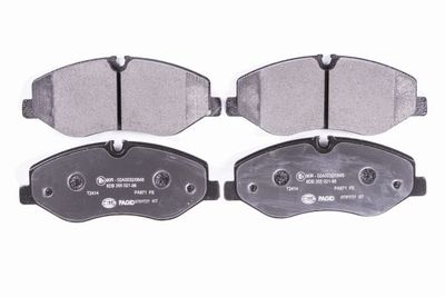 Комплект тормозных колодок, дисковый тормоз HELLA 8DB 355 021-961 для MERCEDES-BENZ VIANO
