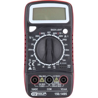 KS Tools Digitální multimeter včetně zkušebních hrotů