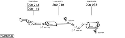 Układ wydechowy BOSAL SYS05317