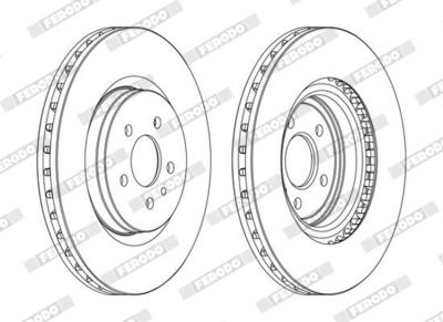 BREMSSCHEIBE FERODO DDF1001C