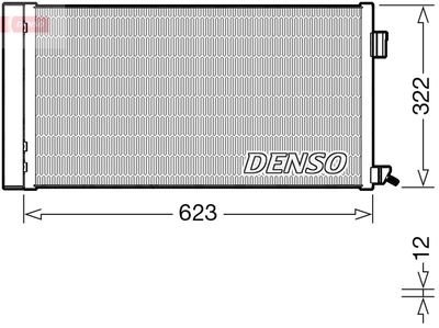 Конденсатор, кондиционер DENSO DCN11010 для JAGUAR F-PACE