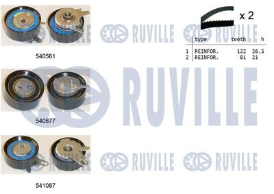 Комплект ремня ГРМ RUVILLE 550143 для VW LT
