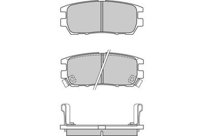 Комплект тормозных колодок, дисковый тормоз E.T.F. 12-0574 для CITROËN AMI