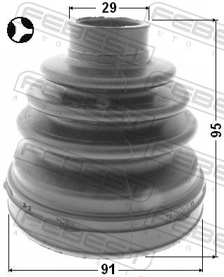 Bellow, drive shaft 0115-KUN26T