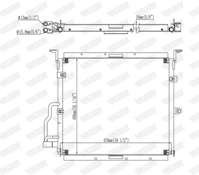 CONDENSATOR CLIMATIZARE WALKER WCD00016 6