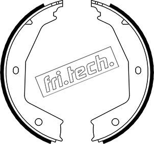 Zestaw szczęk hamulcowych, hamulec postojowy FRI.TECH. 1079.194