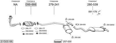 Układ wydechowy BOSAL SYS05166