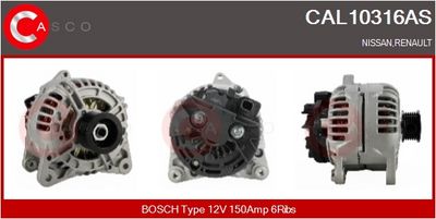 GENERATOR / ALTERNATOR CASCO CAL10316AS
