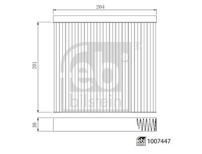 Kabineluftfilter FEBI BILSTEIN 1007447