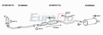 Układ wydechowy EUROFLO VLAST19D1001B