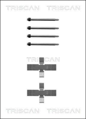 Комплектующие, колодки дискового тормоза TRISCAN 8105 241233 для OPEL MONZA