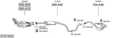 ABGASANLAGE BOSAL SYS14630