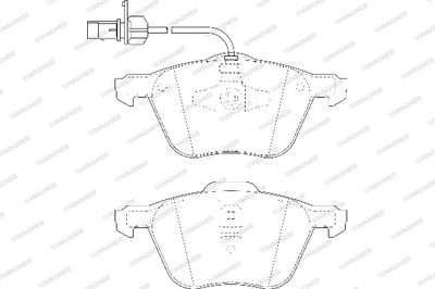 Комплект тормозных колодок, дисковый тормоз WAGNER WBP23269B для VW TRANSPORTER