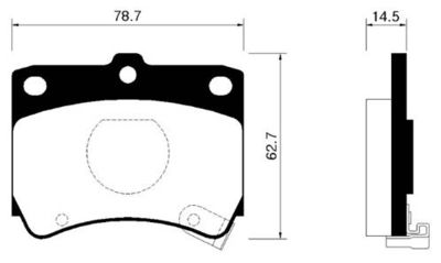 HSB GOLD HP1001 Тормозные колодки для KIA (Киа)