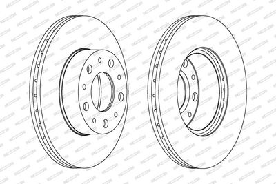DISC FRANA FERODO DDF1170 1