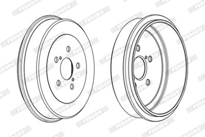 BREMSTROMMEL FERODO FDR329350 3
