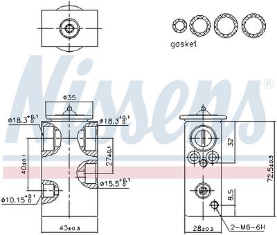SUPAPA EXPANSIUNE CLIMA NISSENS 999487 5
