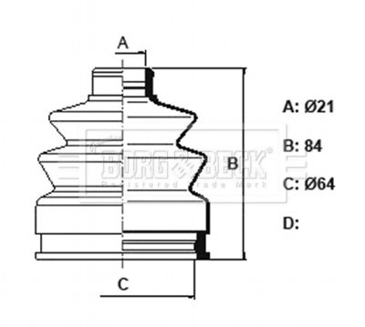BORG & BECK BCB6359 Пыльник шруса  для FIAT (Фиат)