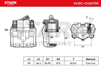 спирачен апарат STARK SKBC-0460195
