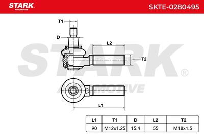 накрайник на напречна кормилна щанга STARK SKTE-0280495