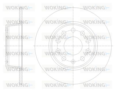 WOKING D62098.00 Тормозной диск 