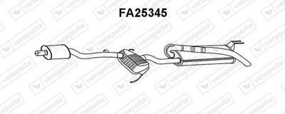 Глушитель выхлопных газов конечный VENEPORTE FA25345 для FIAT MAREA