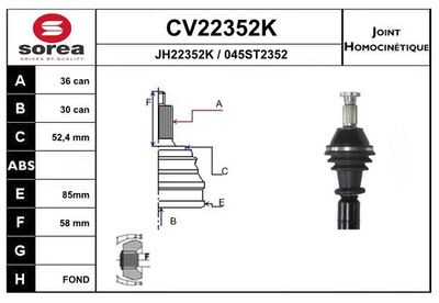 GELENKSATZ ANTRIEBSWELLE