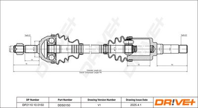ANTRIEBSWELLE DR!VE+ DP2110100150