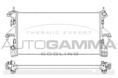 Радиатор, охлаждение двигателя AUTOGAMMA 110008 для CITROËN JUMPER