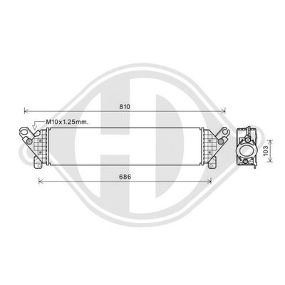 INTERCOOLER COMPRESOR DIEDERICHS DCA1144