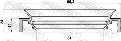 SIMERING AX CARDANIC FEBEST 95HAY35651424C 1