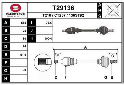 ANTRIEBSWELLE EAI T29136