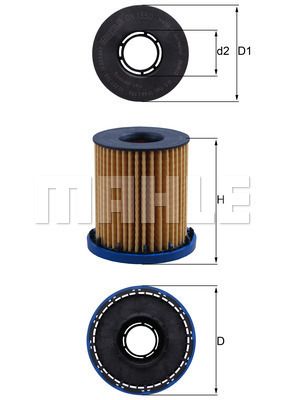 Oljefilter KNECHT OX 1350